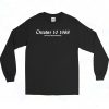 October 10 1988 Twenty Days Remain 90s Long Sleeve Style