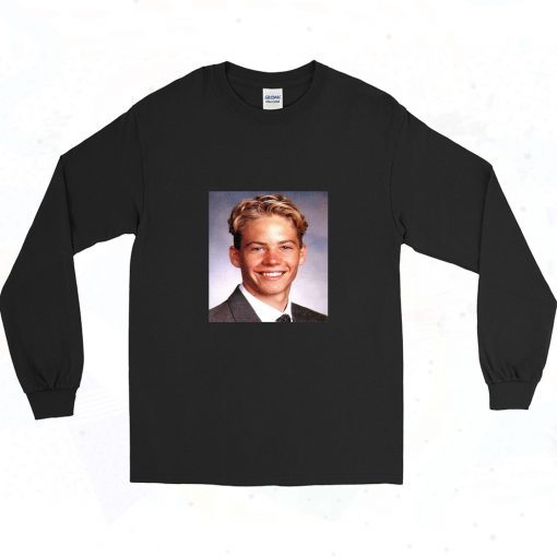 Paul Walker Young 90s Long Sleeve Style