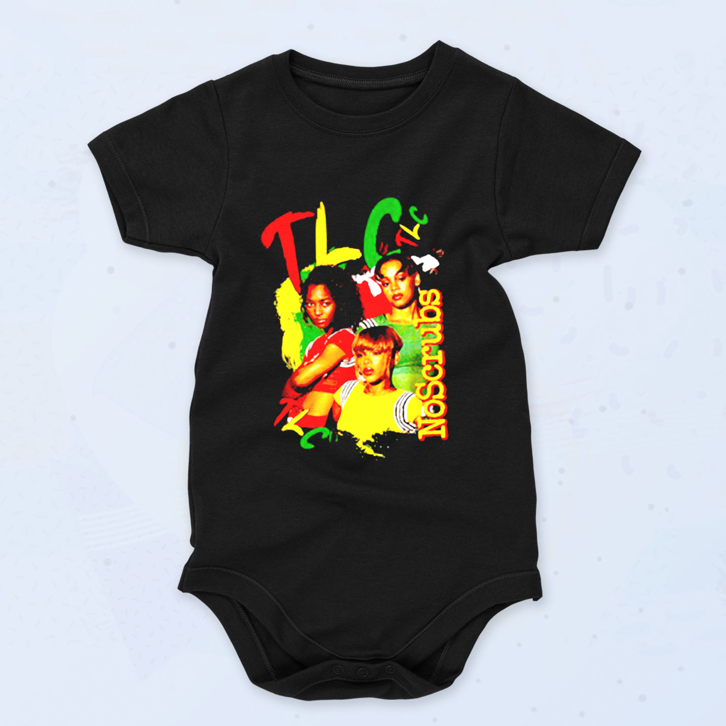 Rap Girl Group Tlc No Scrubs Baby Onesies Style Baby Clothes 90sclothes Com
