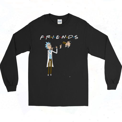 Rick And Archer Drink Wine Friend 90s Long Sleeve Style