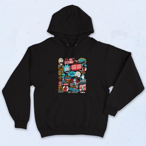 Rick And Morty Collage Stylish Hoodie