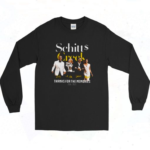 Schitt Creek Signature Thanks For The Memories 90s Long Sleeve Style