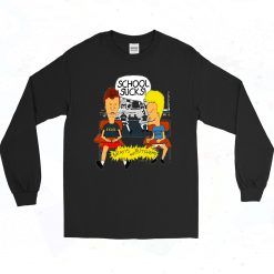 School Sucks Beavis 90s Long Sleeve Style