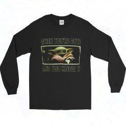 Star Wars Baby Yoda Youre Cute 90s Long Sleeve Style