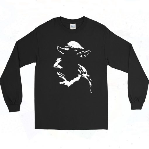 Star Wars Yoda Silhoutte 90s Long Sleeve Style