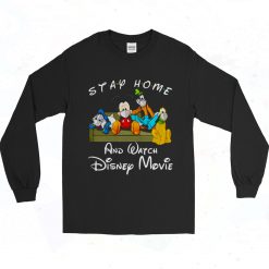 Stay Home And Watch Disney Movie 90s Long Sleeve Style