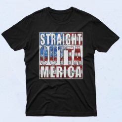 Straight Outta Merica Authentic Vintage T Shirt