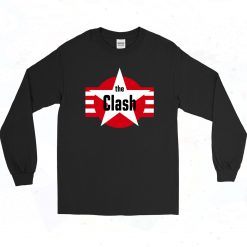 The Clash Star And Stripes Magnet 90s Long Sleeve Style