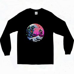 The Great Wave Off Evangelion 90s Long Sleeve Style