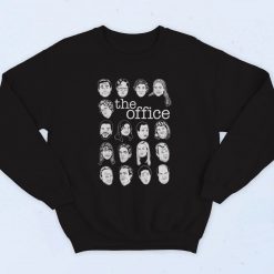 The Office Character Faces Fashionable Sweatshirt