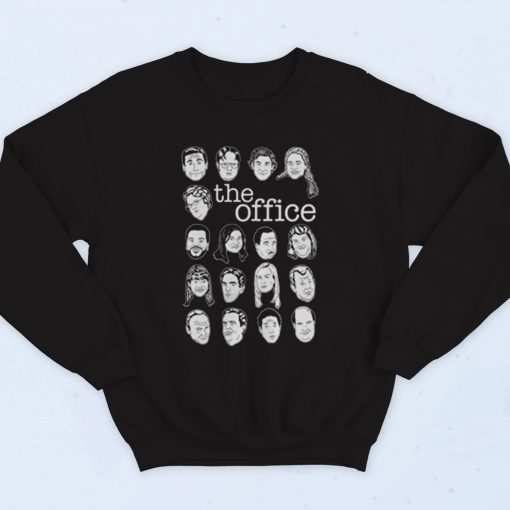 The Office Character Faces Fashionable Sweatshirt