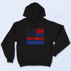 Time To Get Star Spanled Hammered Stylish Hoodie