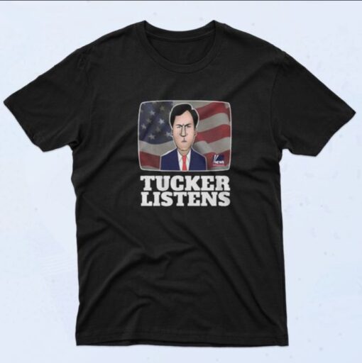 Tucker Carlson American Television Presenter T Shirt 90s