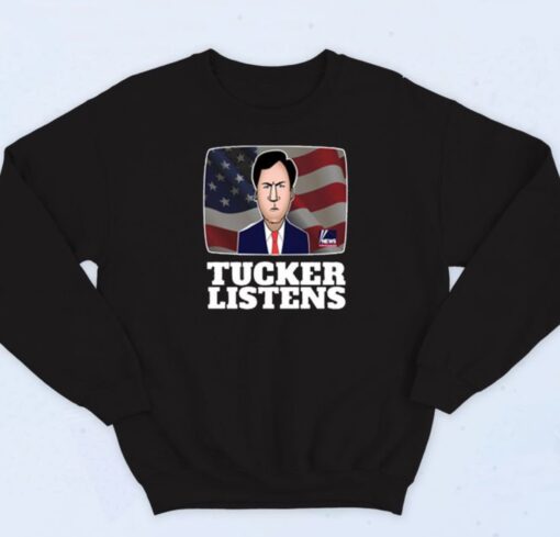 Tucker Carlson Presenter Sweatshirt 90s