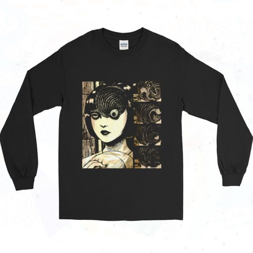 Uzumaki Junji Ito 90s Long Sleeve Style