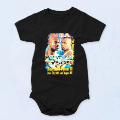 Vintage 90s Wba Holyfield Vs Tyson Baby Onesies Style