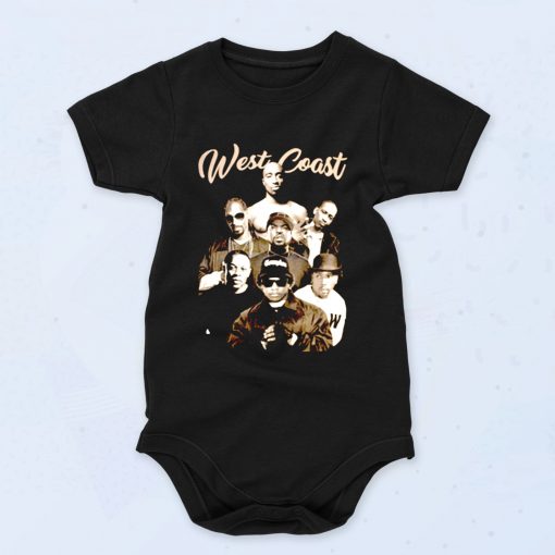 West Coast Hip Hop Legends 2pac Compton Rappers Baby Onesies Style