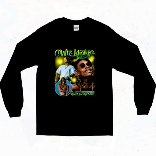 Wiz Khalifa Reach For The Stars 90s Long Sleeve Style