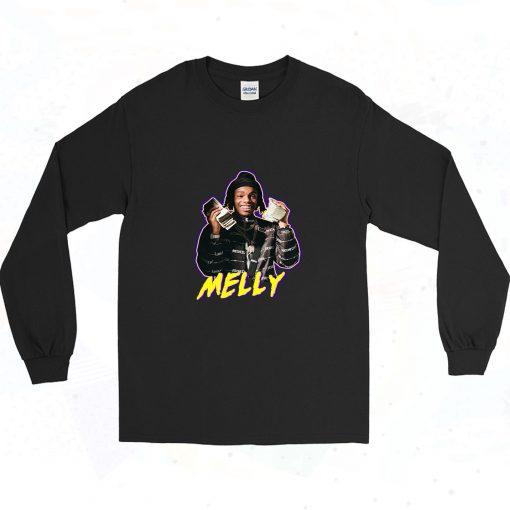 Ynw Melly Holding Money 90s Long Sleeve Style