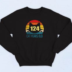 124 Cat Years Old Sweatshirt