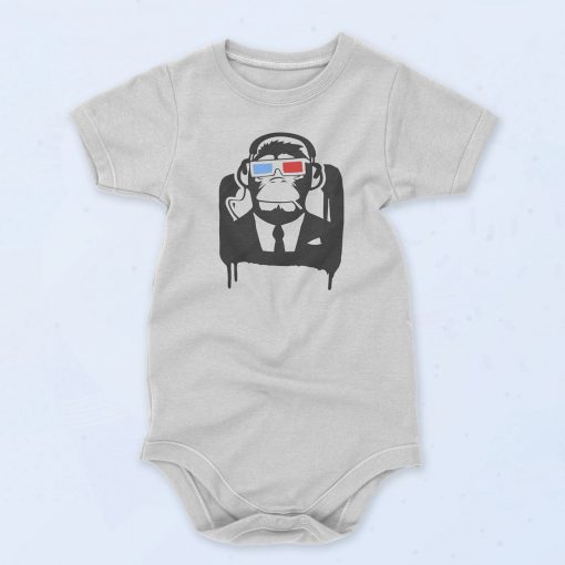 3D Monkey Funny Swag Baby Onesie