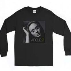 Adele 21 Album Cover Music Long Sleeve Style 90s