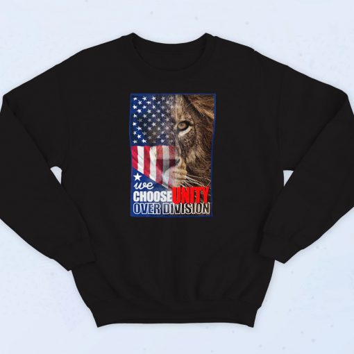 American Flag Crisp And Elegant Lion Sweatshirt