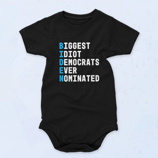 Anti Biden for President Quote Swag Baby Onesie