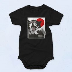 Cat Wave Sun Custom Graphic Baby Onesie