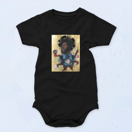 Quest Love Vintage Music Baby Onesie