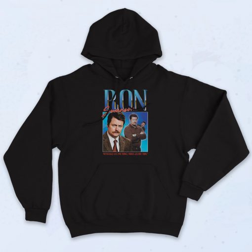 Ron Swanson Homage Poster Hoodie