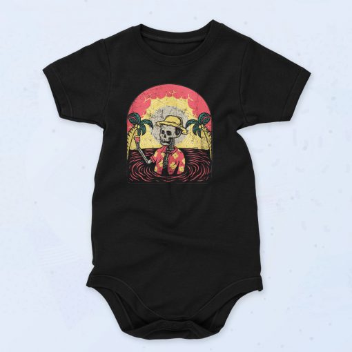 Skeleton Spooky Death Baby Onesie