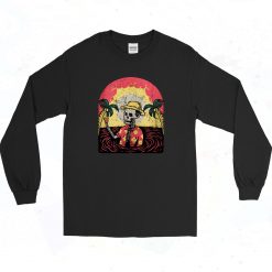 Skull Beach Creepy Summer Long Sleeve Style