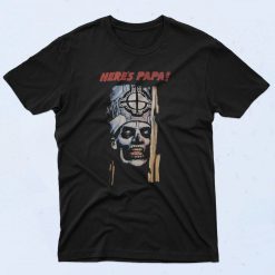 Spooky Here's Papa Graphic T Shirt