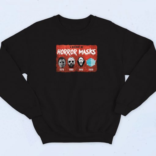 A History Of Horror Masks Sweatshirt