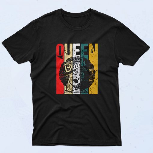 Afro Black Queen 90s T Shirt Style