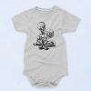 Alien Drinking Beer Funny Artwork Baby Onesie