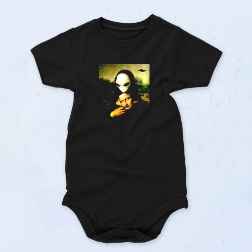 Alien Monalisa Cute Baby Onesie