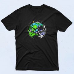 Alien Peace Sign 90s T Shirt Style