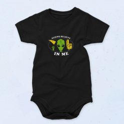 Aliens Believe In Me Cute Baby Onesie