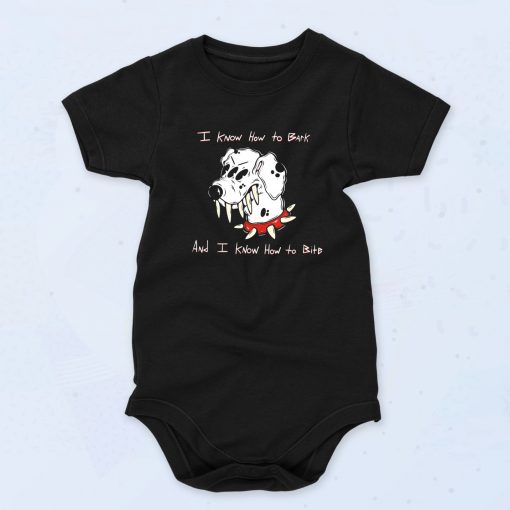 All Bark All Bite Vintage Style Baby Onesie