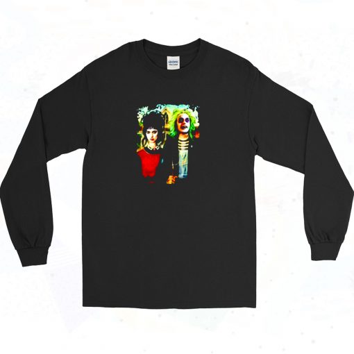 American Beetlejuice Gothic And Lydia Long Sleeve Shirt Style