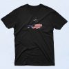 American Flag Usa Free Diving Scuba Diver 90s T Shirt Style