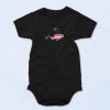 American Flag Usa Free Diving Scuba Diver Cute Baby Onesie