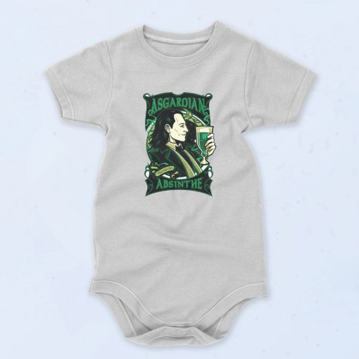 Asgardian Absinthe Thor Drinking Graphic Baby Onesie