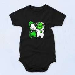 Baby Snoopy And Baby Grinch Cute Baby Onesie