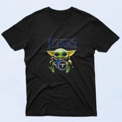 Baby Yoda Hug Tennessee Titans 90s T Shirt Style