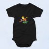 Bart Simpson Skate Cute Baby Onesie