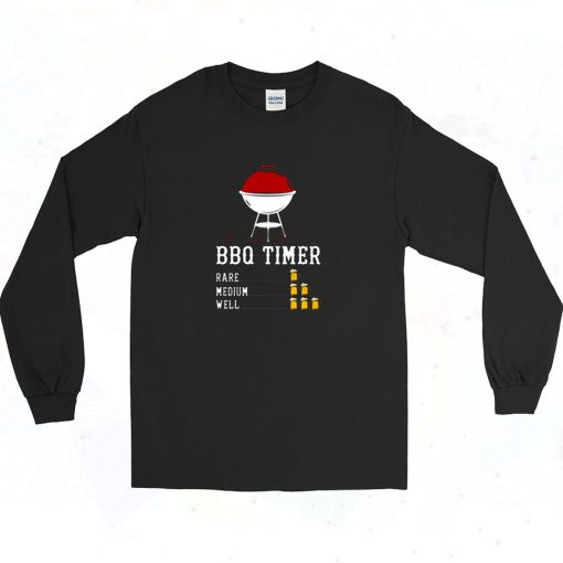 Bbq Timer Barbecue Long Sleeve Shirt Style