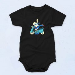 Be All You Can Be Bunny Rides In To Save The Day Cute Baby Onesie